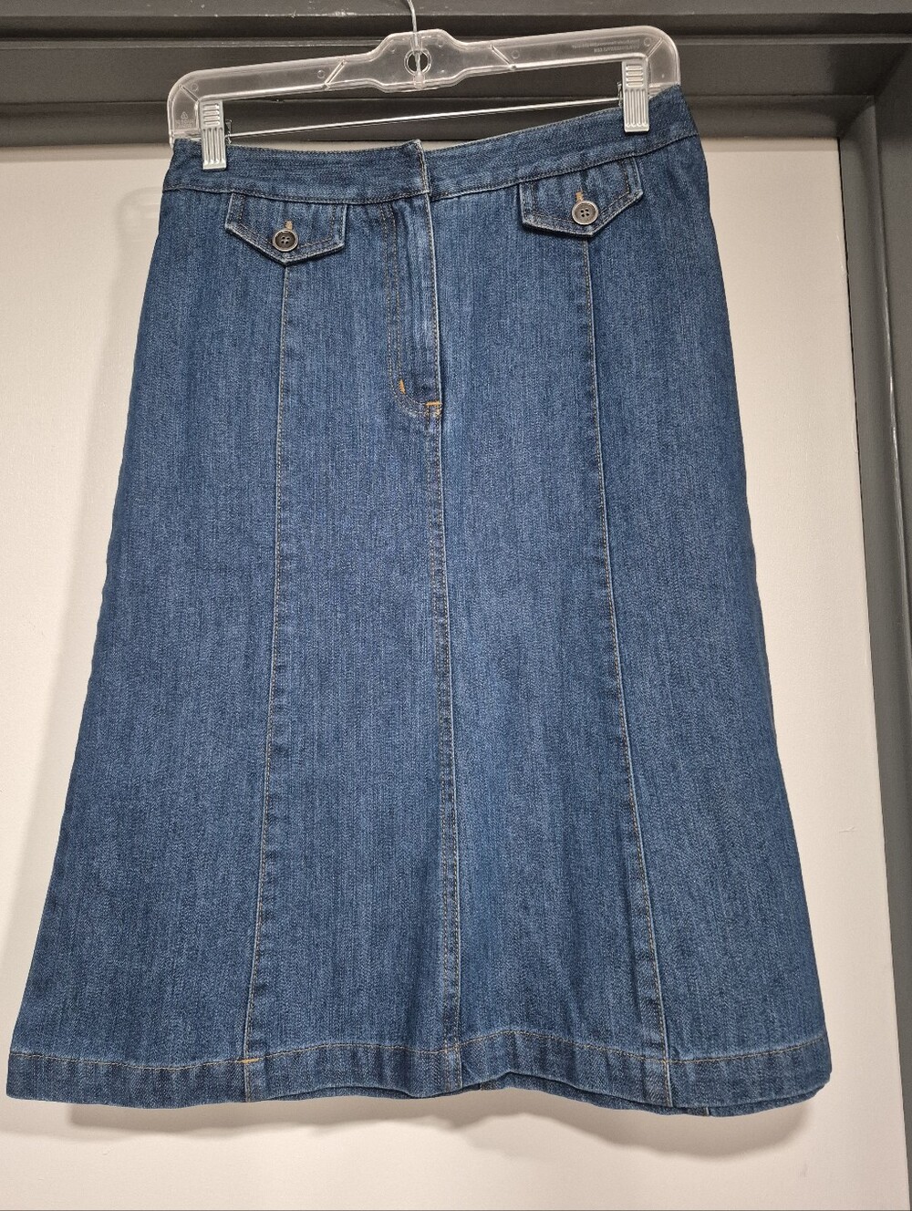 NWT Vintage Talbots 70s Vibe Denim Skirt